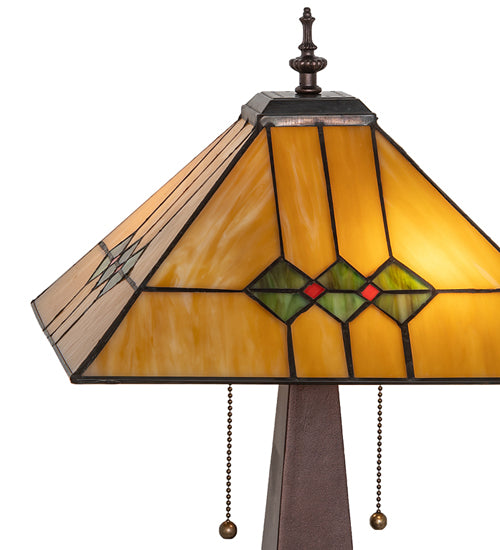 24" High Martini Mission Table Lamp