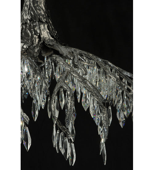 38" Long Winter At Stillwater Crystal Chandelier