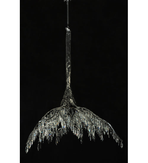 38" Long Winter At Stillwater Crystal Chandelier