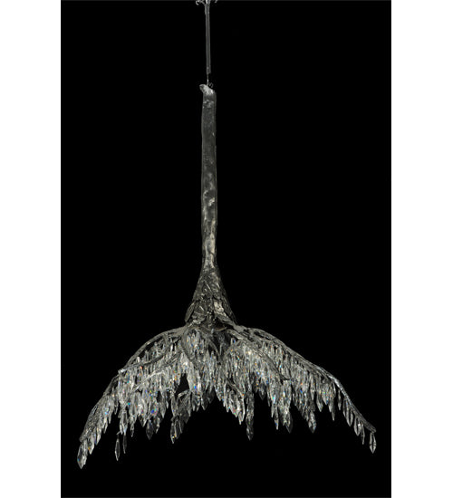 38" Long Winter At Stillwater Crystal Chandelier