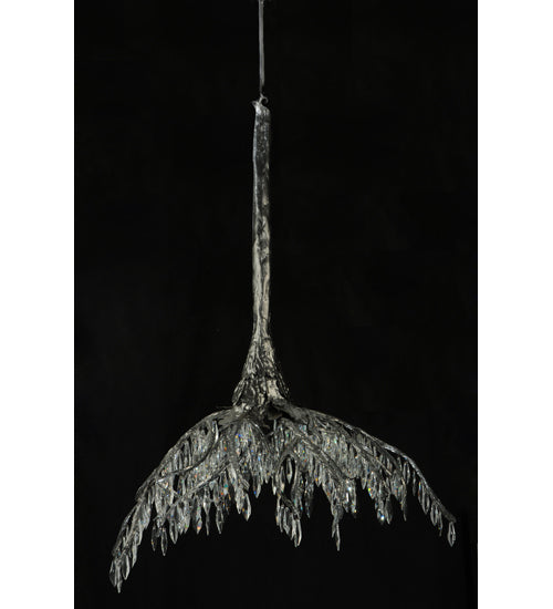 38" Long Winter At Stillwater Crystal Chandelier