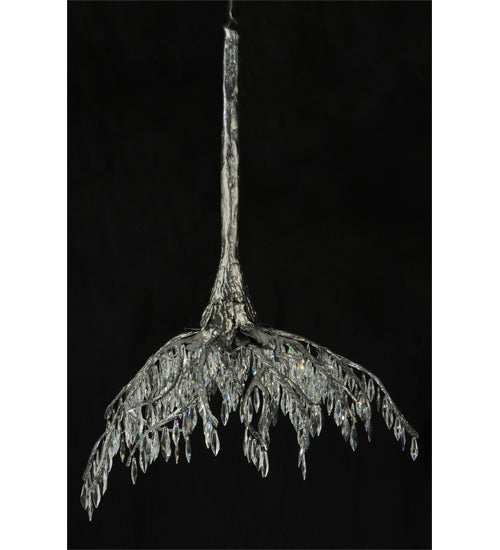 38" Long Winter At Stillwater Crystal Chandelier