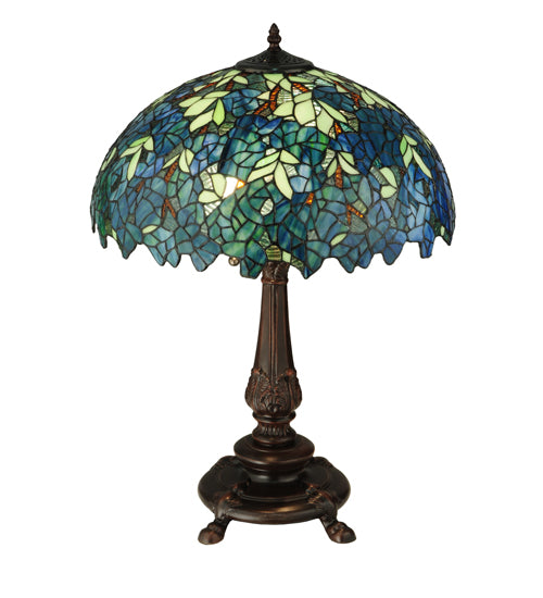 26"H Nightfall Wisteria Table Lamp