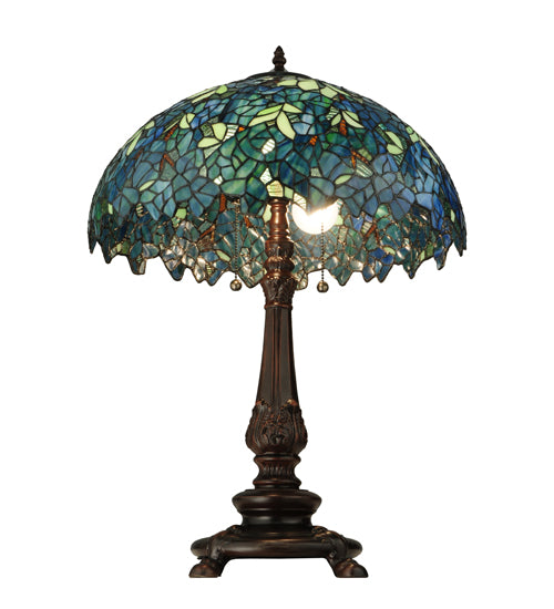 26"H Nightfall Wisteria Table Lamp