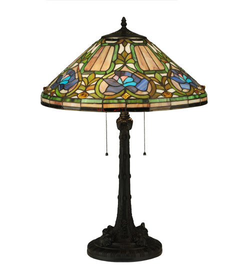 26.5"H Tiffany Floral Table Lamp