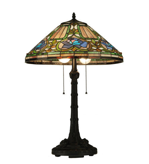 26.5"H Tiffany Floral Table Lamp