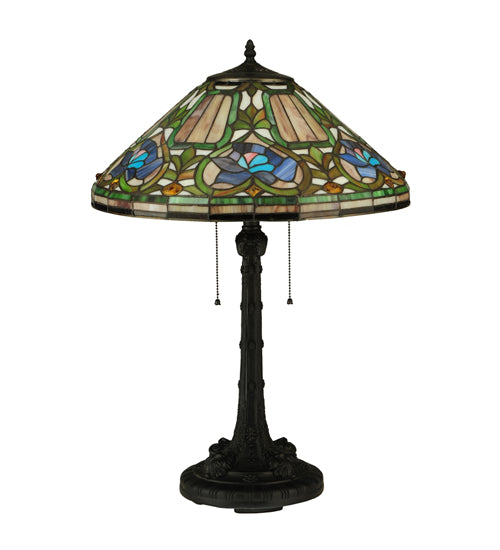 26.5"H Tiffany Floral Table Lamp