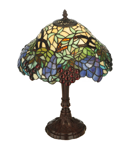 18.5"H Spiral Grape Accent Lamp