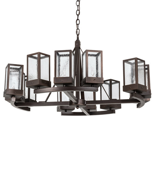 36" Wide Parker Henry 12 Light Chandelier