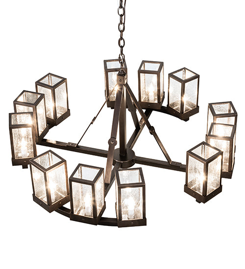 36" Wide Parker Henry 12 Light Chandelier