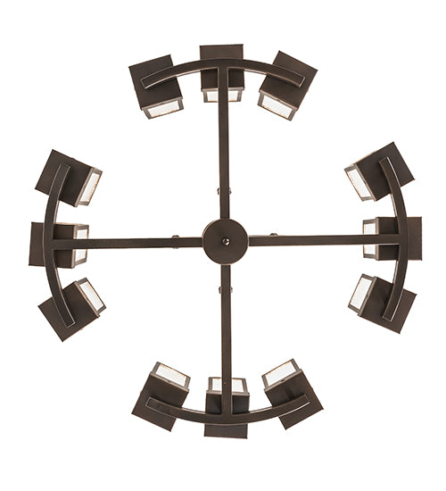 36" Wide Parker Henry 12 Light Chandelier