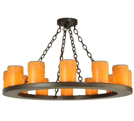 36"W Loxley 12 Lt Chandelier