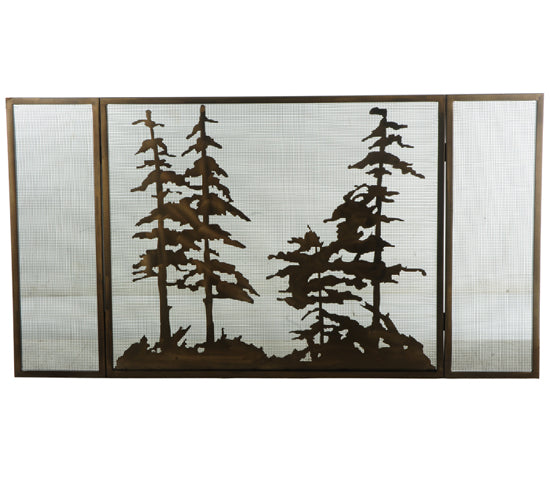 56"W X 30"H Tall Pines Fireplace Screen