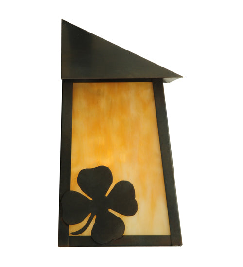 9"W Stillwater Shamrock Wall Sconce