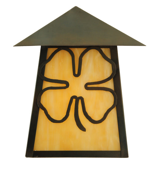 9"W Stillwater Shamrock Wall Sconce