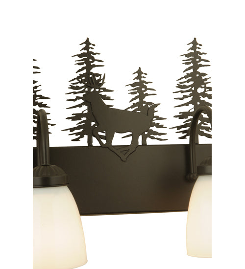 33"W Deer Through The Trees 4 Lt Vanity Light