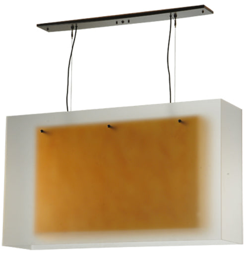 48"L Quadrato Shadow Box Oblong Pendant