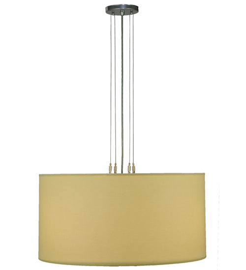 24"W Cilindro Beige Textrene Pendant