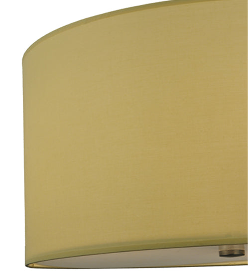 24"W Cilindro Beige Textrene Pendant