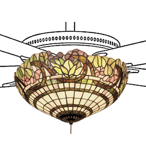 15" Wide Handel Grapevine Fan Light Fixture