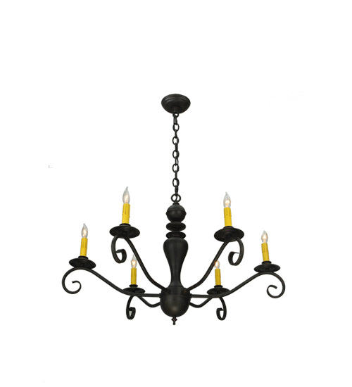 33" Wide Emory 6 Light Chandelier