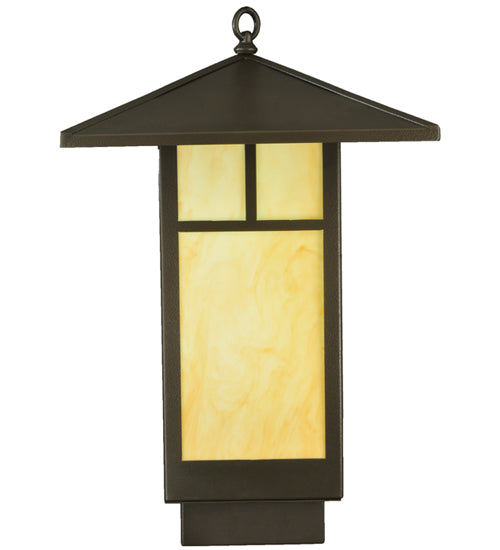 16"Sq Seneca T Mission LED Lantern Pendant