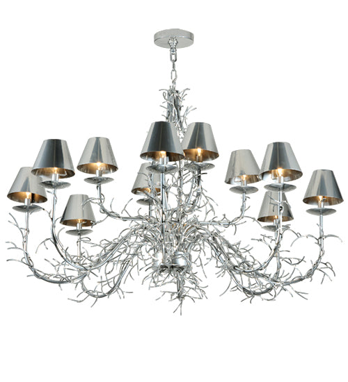 48"W Twigs 12 Lt Chandelier