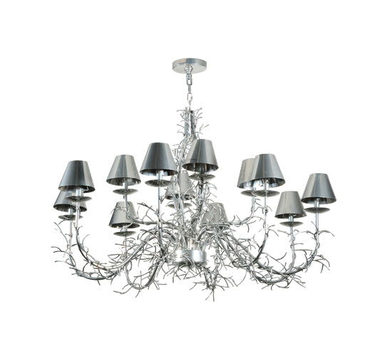 48"W Twigs 12 Lt Chandelier