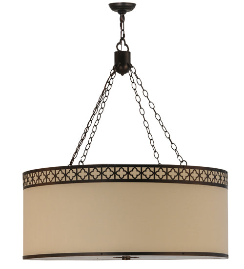 36"W Cilindro Quatrefoil Textrene Pendant