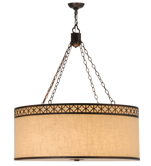 36"W Cilindro Quatrefoil Textrene Pendant