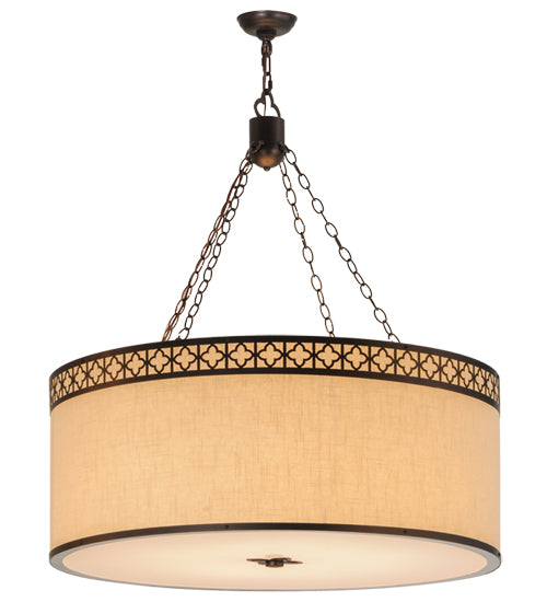 36"W Cilindro Quatrefoil Textrene Pendant