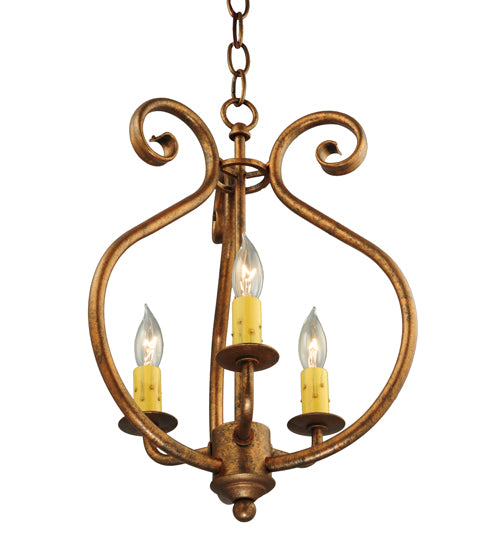 12" Wide Easton 3 Light Pendant