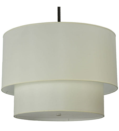 36" Wide Cilindro 2 Tier Textrene Pendant