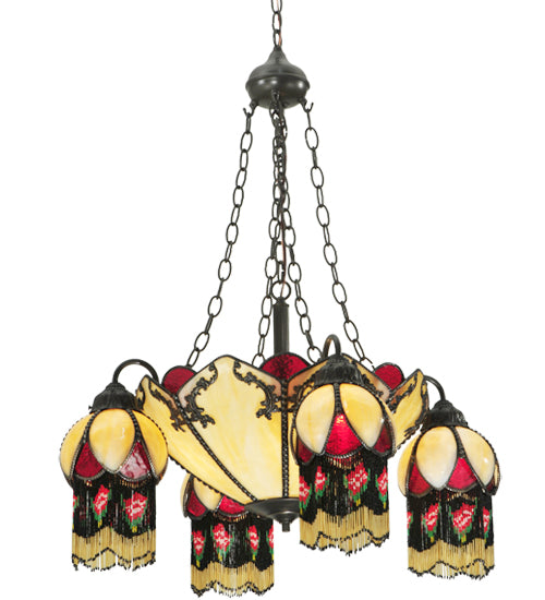 29"W Isabella 4 Arm Chandelier