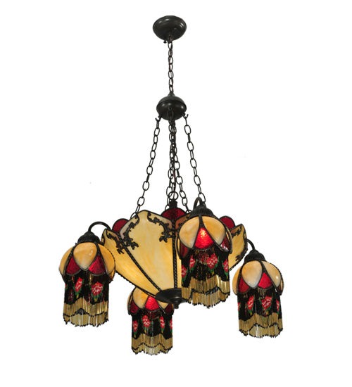 29"W Isabella 4 Arm Chandelier