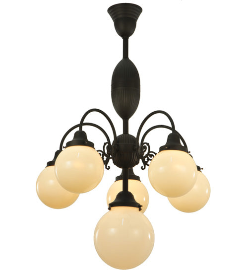 23"W Lafayette 6 Lt Chandelier