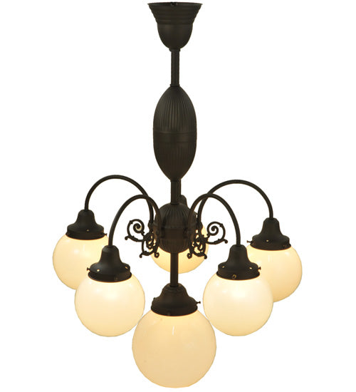 23"W Lafayette 6 Lt Chandelier