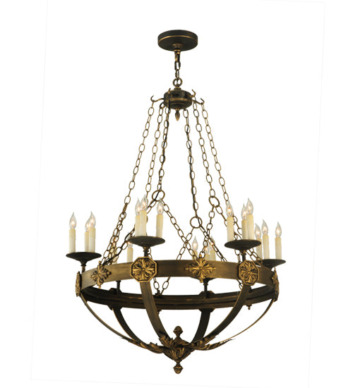 32"W Neapolis 18 Lt Chandelier