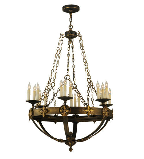 32"W Neapolis 18 Lt Chandelier