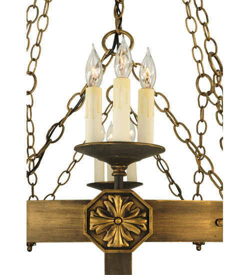 32"W Neapolis 18 Lt Chandelier