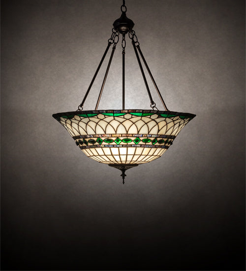 24" Wide Tiffany Roman Inverted Pendant