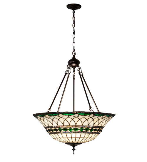 24" Wide Tiffany Roman Inverted Pendant