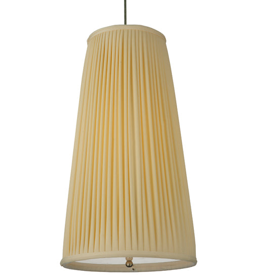 13" Wide Channell Tapered & Pleated Pendant