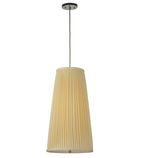 13" Wide Channell Tapered & Pleated Pendant