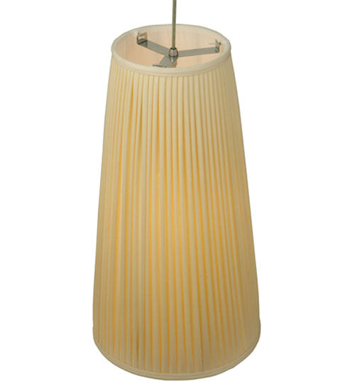 13" Wide Channell Tapered & Pleated Pendant