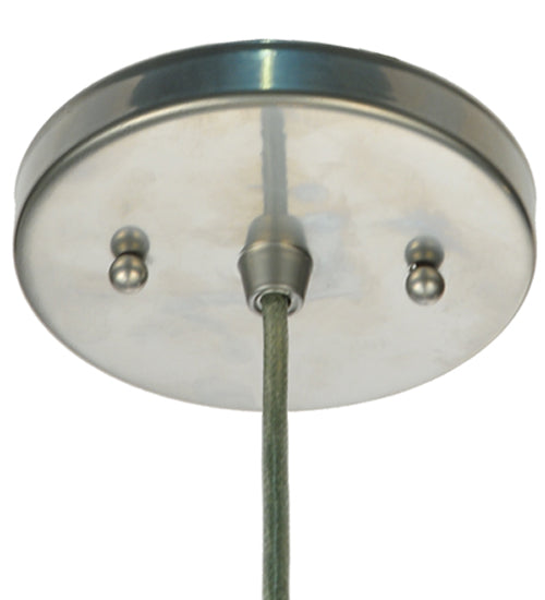 13" Wide Channell Tapered & Pleated Pendant