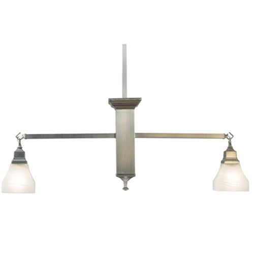 40" Long Bungalow 2 Light Island Pendant