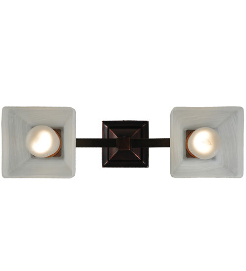 15.5" Long Bungalow 2 Light Semi-Flushmount