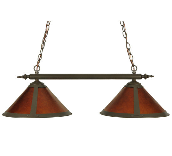 35" Long Sutter 2 Light Island Pendant