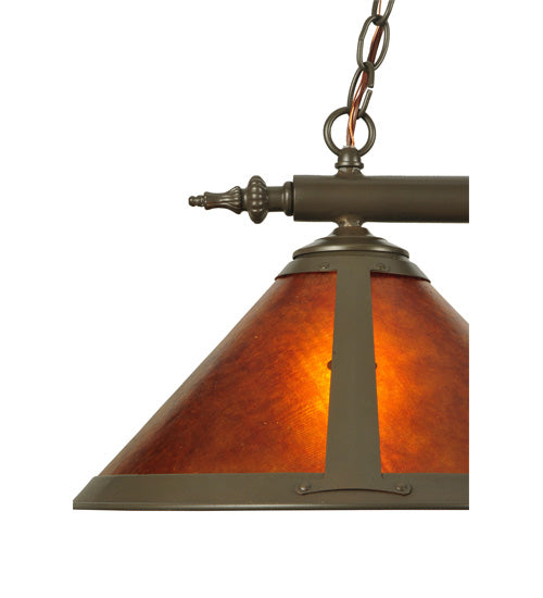 35" Long Sutter 2 Light Island Pendant